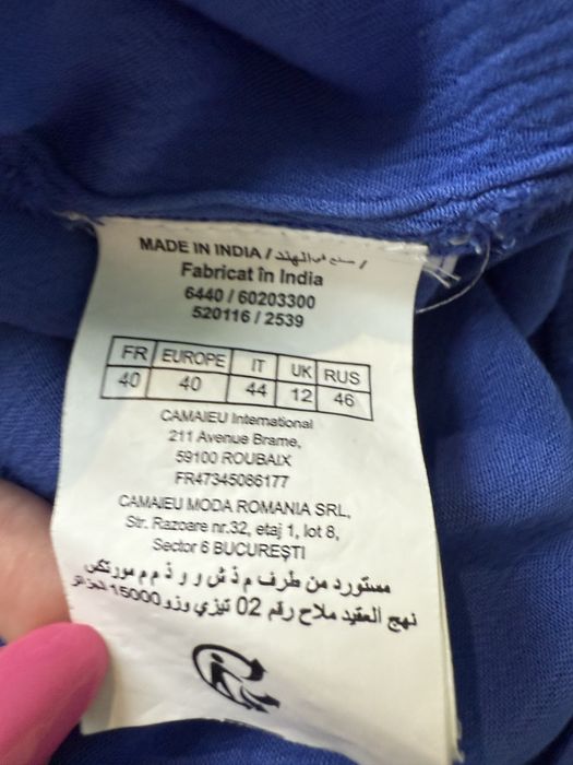 Sukienka letnia niebieska camaieu 40