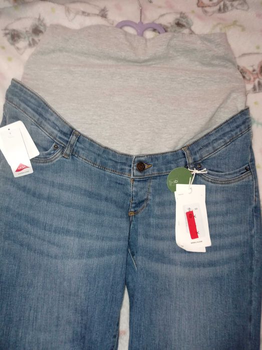 Джинси для вагітних C&A нові 42-44( на об'єм стегон 103-110)