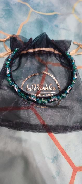 Opaska Claire Black Emerald Lavashka