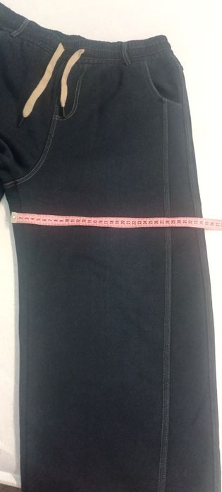 Джинсы багги теплые большого размера