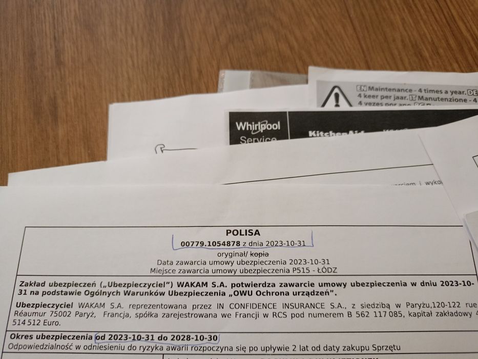 Pralka Whirlpool 9 kg parowa super jest !