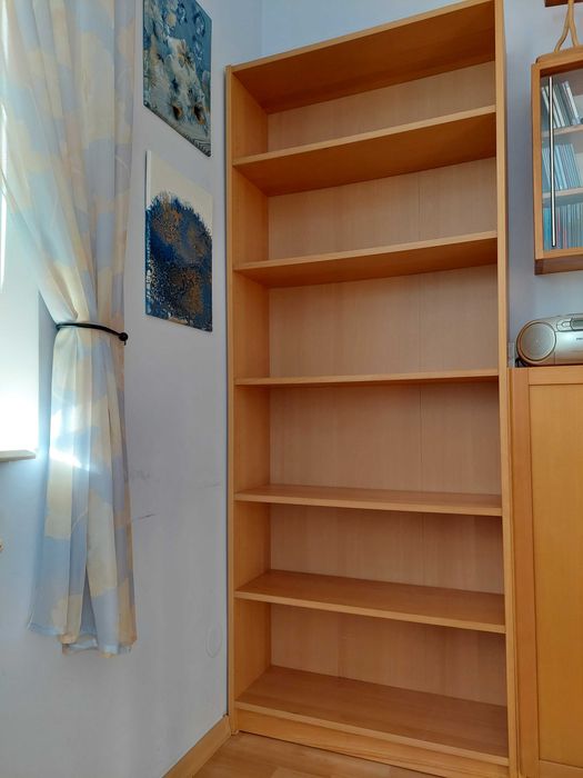 Regał BILLY IKEA 80x28x202 cm Brązowy Jasny Gabinet Kuchnia Jadalnia