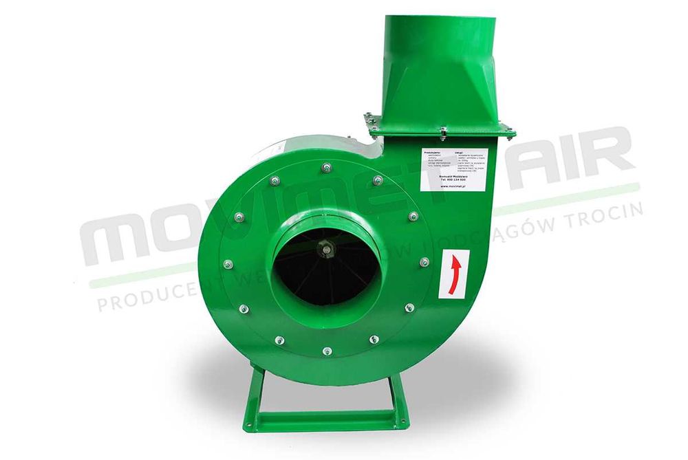 Wentylator, dmuchawa 3kW – nowy, do odciągu trocin, wiórów, granulatów