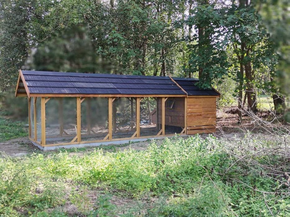 Duży kurnik XXXL dla 20-28 kur, kaczek deska sosna, jodła Ocieplony!