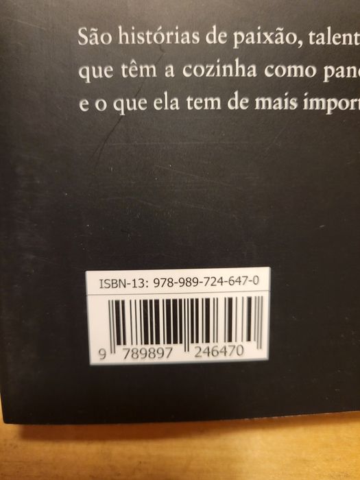 Livro Chefs sem reservas, Nelson Marques, novo