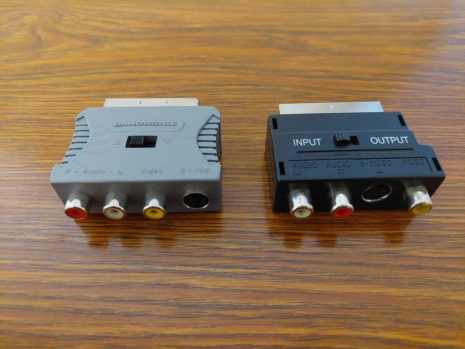 SCART Adapter Input/Output with 3 Female RCA Connectors + S-VHS64751434396803121