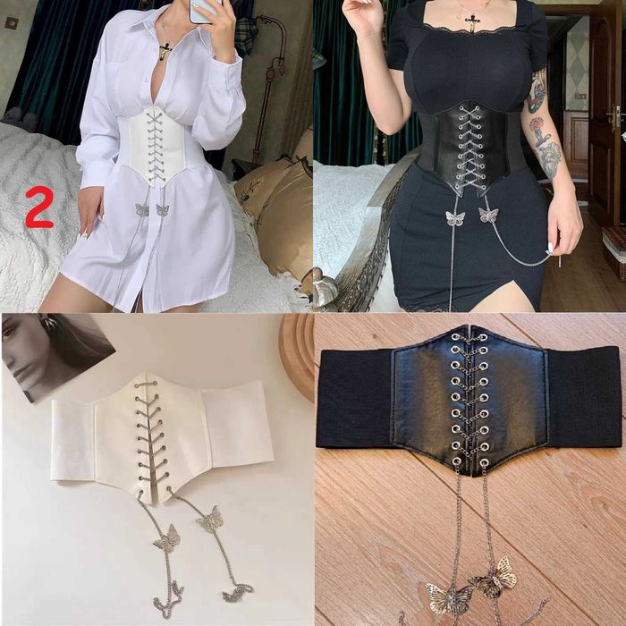 РОЗПРОДАЖ Покращений широкий пояс корсет на шнурівці та липучці ремінь