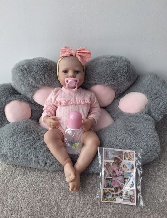 Lalka jak żywe dziecko reborn piękna NOWA duża prawie 50 cm , c