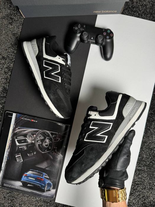 Чоловічі кросівки нью беланс New Balance 574 Classic GTX Black White Grey [41-46]