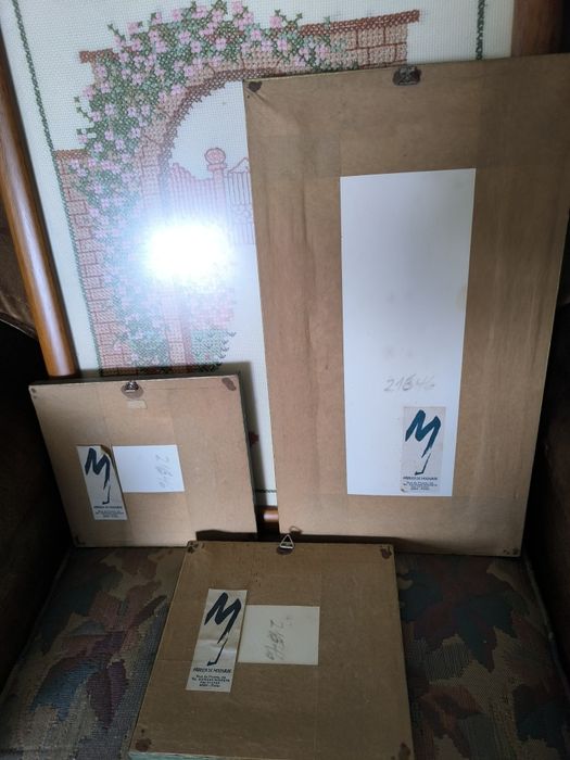 Lote de vários quadros ponto cruz