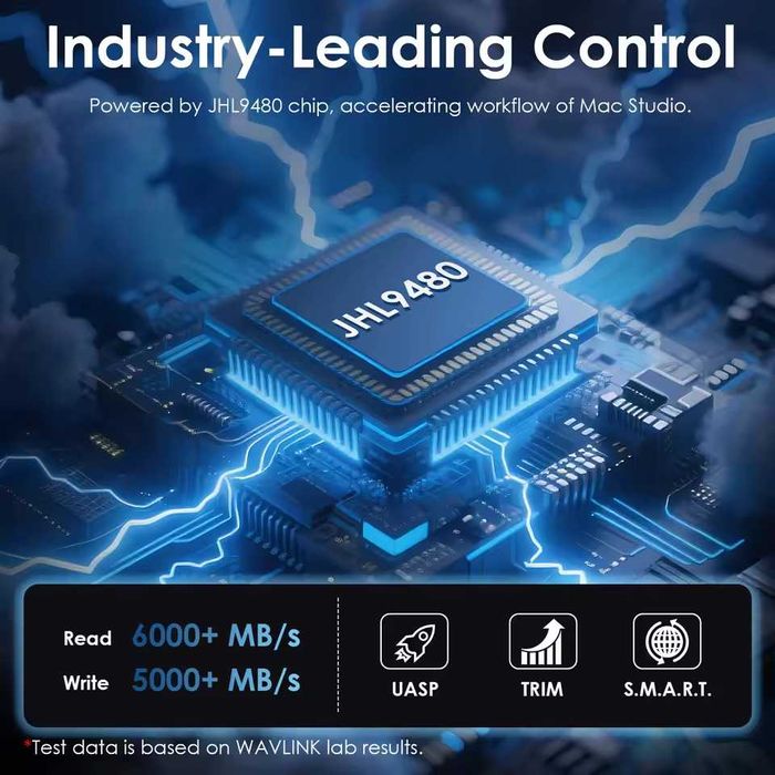 Зовнішня кишеня для SSD | WAVLINK 80Gbps (Thunderbolt 5) USB4V2