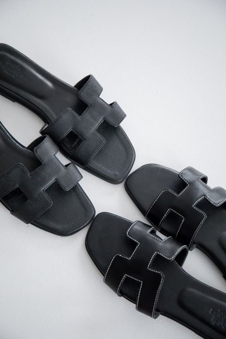 Шльопанці Herm**s натуральна шкіра