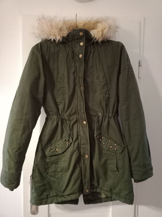 Kurtka parka,rozm M/ L kolor khaki GIRLS united,100% cotton,