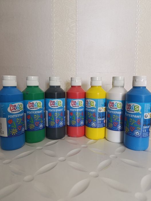 Гуаш фарба краски 250мл велика банка Нідерланди kids creative