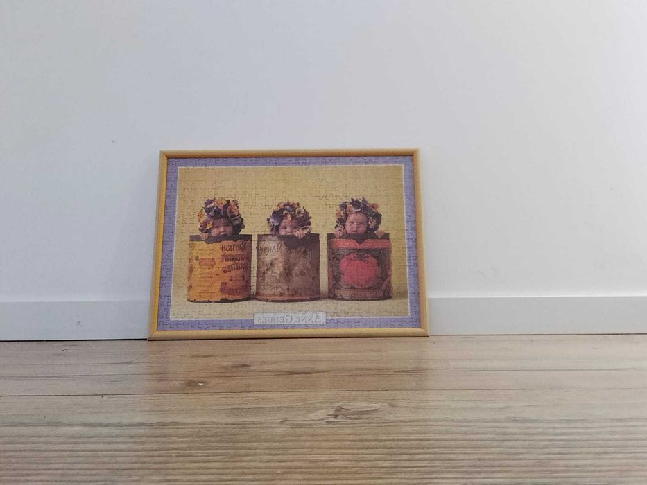 Quadro de Anne Geddes de 500 peças emoldurado e novo