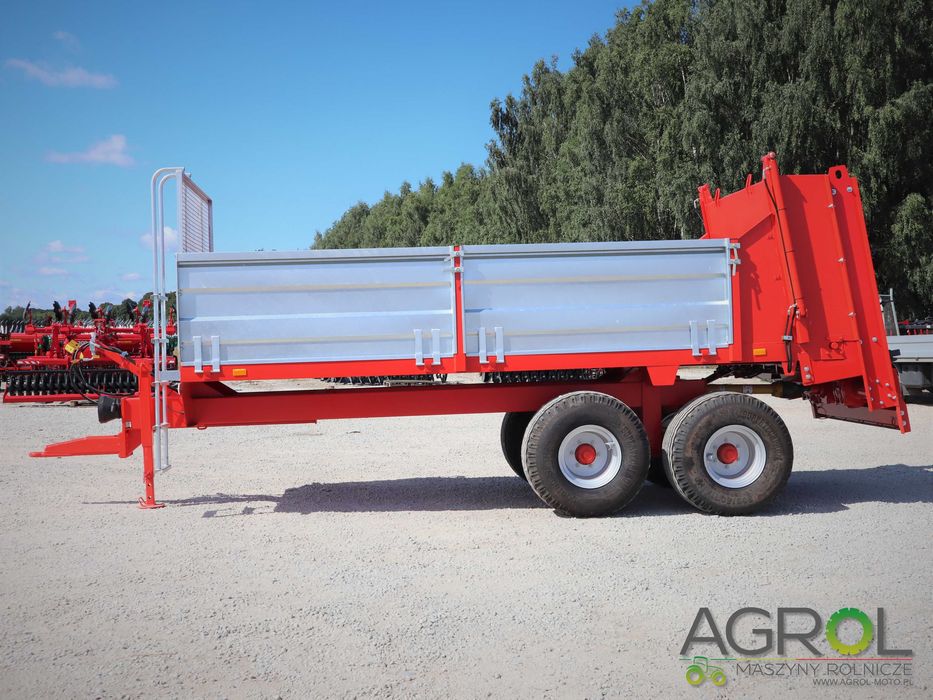 Rozrzutnik obornika 8 ton Rol-Trans Pronar adapter pionowy 2 bębnowy