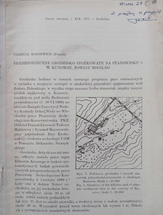 Archeologia - 10 nadbitek z  autografami autorów. Od lat 60.