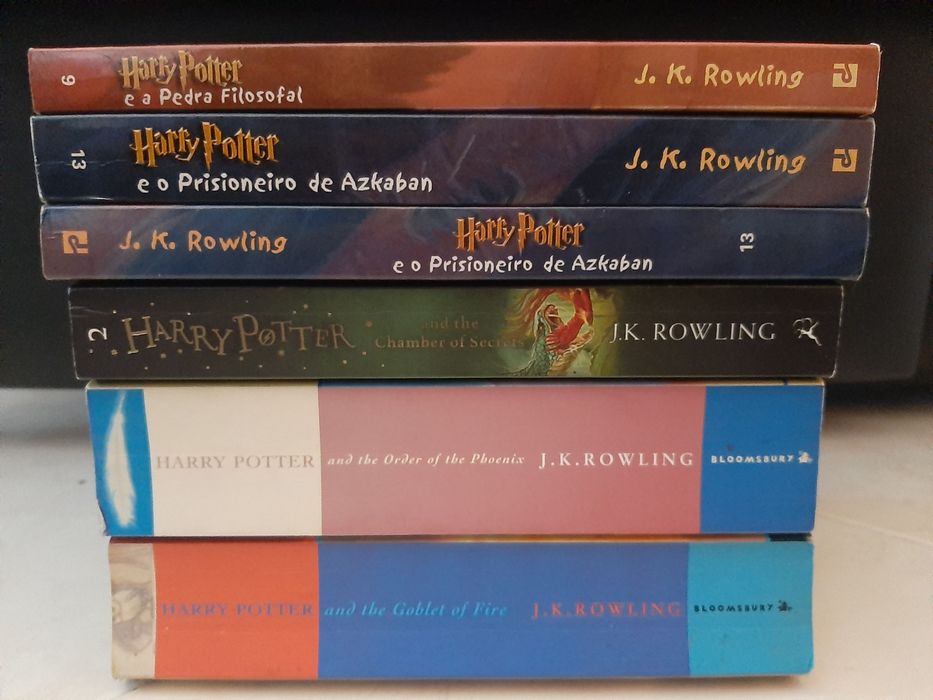 Harry Potter order Phoenix goblet fire pedra prisiobeuro azkaban