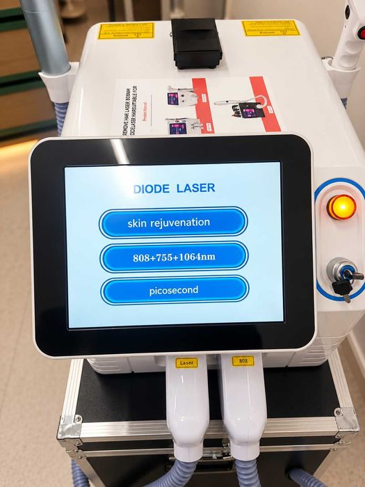Máquina de depilação a laser, multifunções, 3 em 1