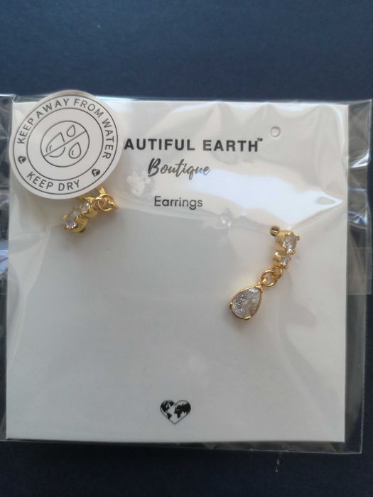 Kolczyki Beautiful Earth Boutique Yarina Crystal Teardrop