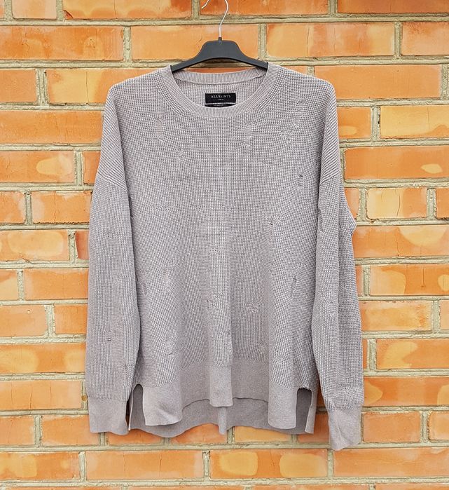 AllSaints oversized рвана в'язана кофта светр оригінал S