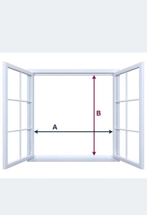 Moskitiera na okno 100x120 biała ramka aluminium