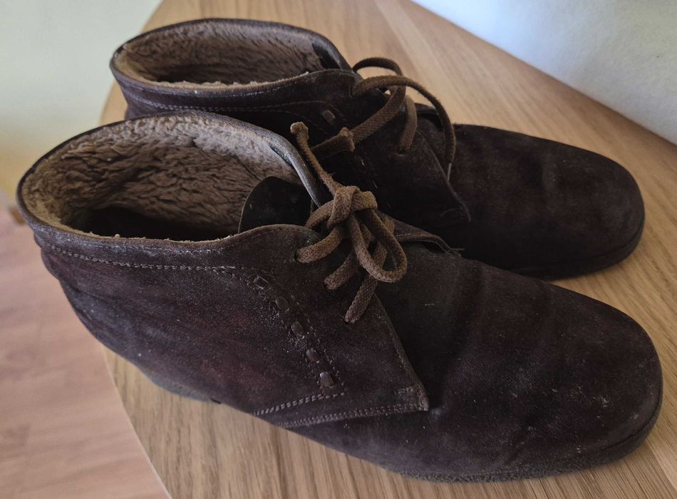 Zamszowe buty 39 PRL
