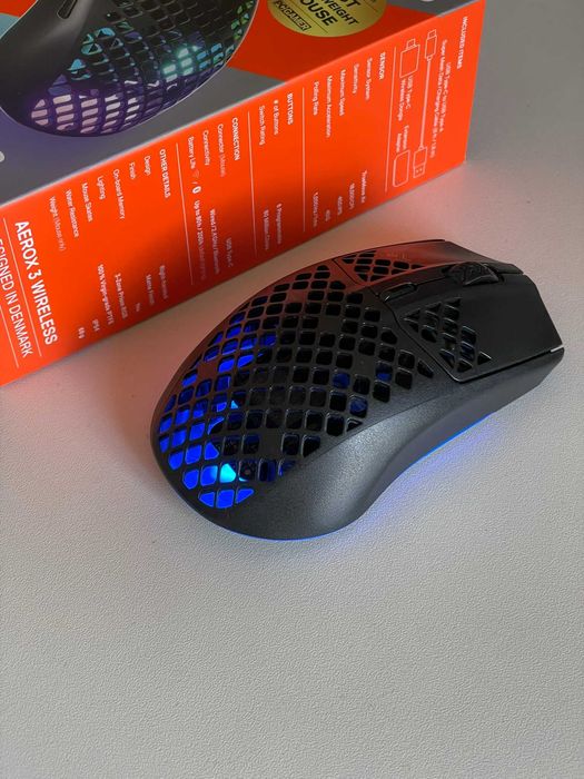 SteelSeries Aerox 3 Wireless Onyx - Wireless Gaming Mouse