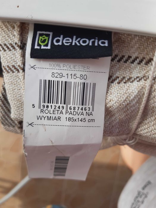 Roleta rzymska prosta 185x145 DEKORIA krata kratka zawsze modna