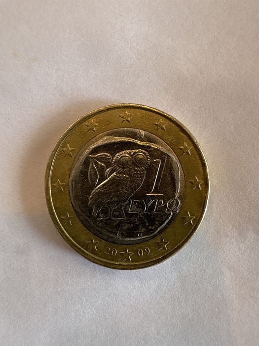 Moeda Coruja 1 Euro 2009