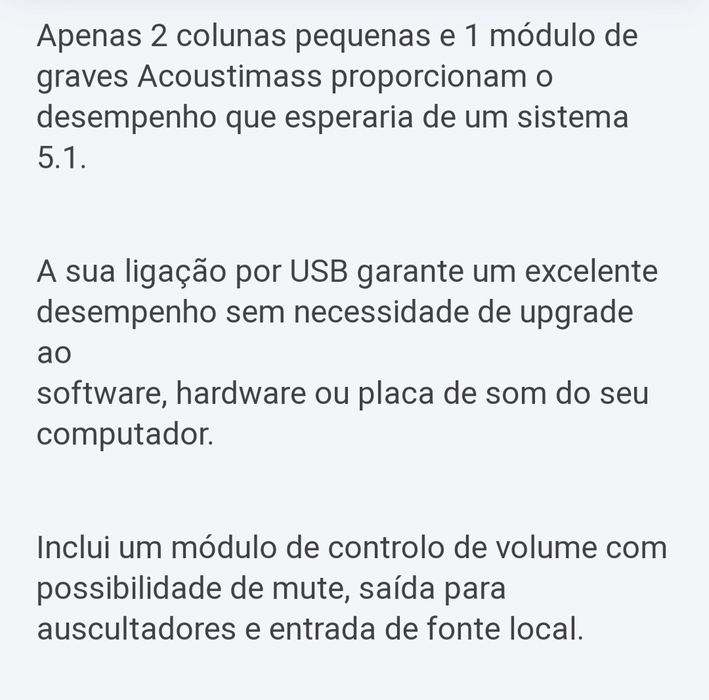 Kit Bose 2.1 Companion 50 em excelente estado | Maia