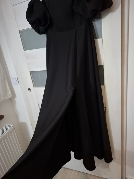 Czarna balowa suknia hiszpanka r.S Lacoria