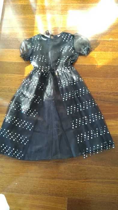 Fantasia 6/8 anos bruxa (vestido + chapéu)