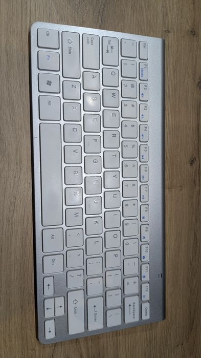 Klawiatura bezprzewodowa Slim 2.4GHz | Srebrna | Jak Apple | PC/Laptop