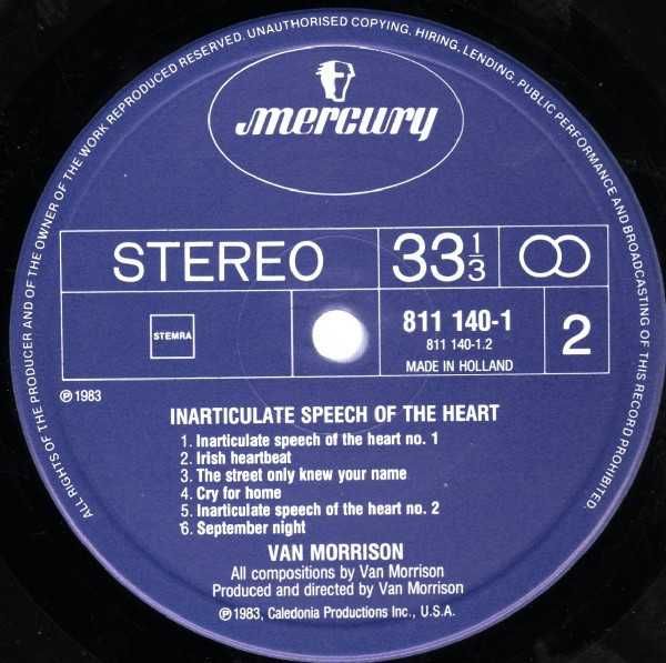Van Morrison - Inarticulate Speech of The Heart