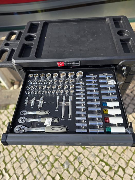 Carrinho de ferramentas 7 gavetas 6 completas novo