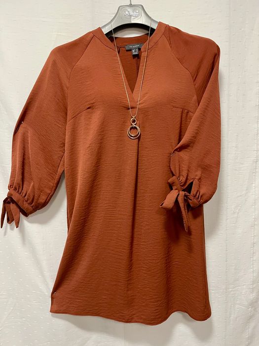 Brązowa (miedziana) tunika / mini sukienka Primark (L)