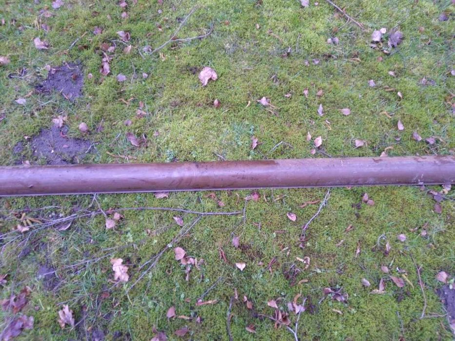 Rynna plastikowa Plastmo Polska 0,44m brąz 100mm PVC-U brązowa 44cm