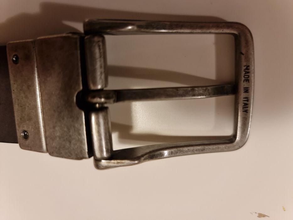 Pasek męski skórzany CALVIN KLEIN czarny dł. 106 cm Made in Italy