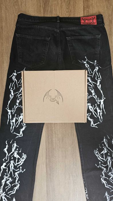 Kilvay Death Straight Jeans Black W36/L32 homem