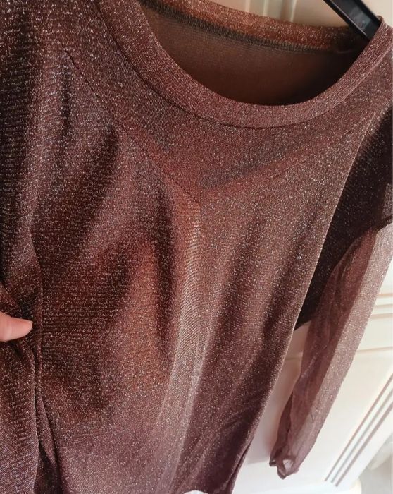 Кофта полу прозрачная женская блестящяя