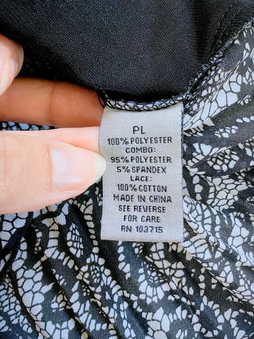 Bluzka czarno-biała rozmiar XXL elegancka damska
