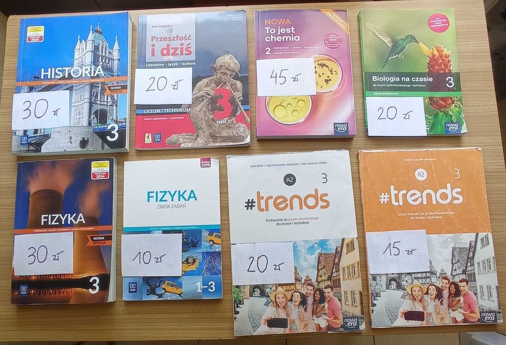 Zestaw podręczników do liceum