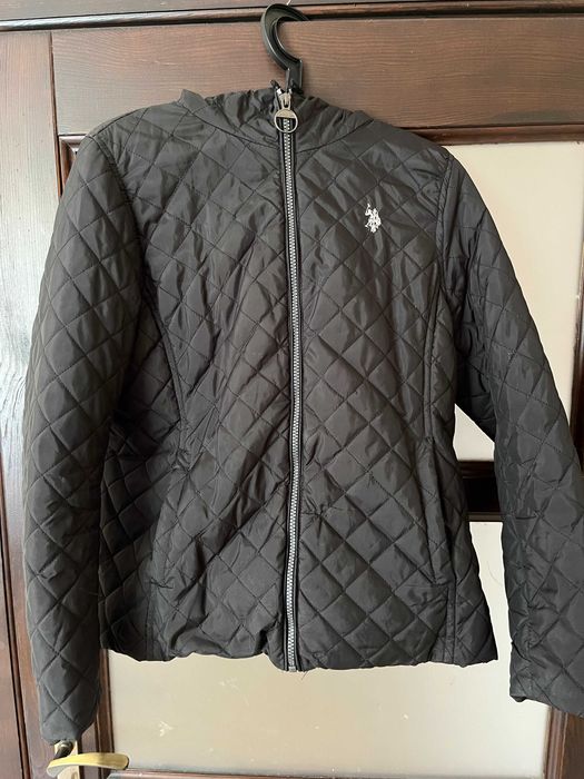 Czarna kurtka przejściowa U.S. Polo Assn. rozmiar L