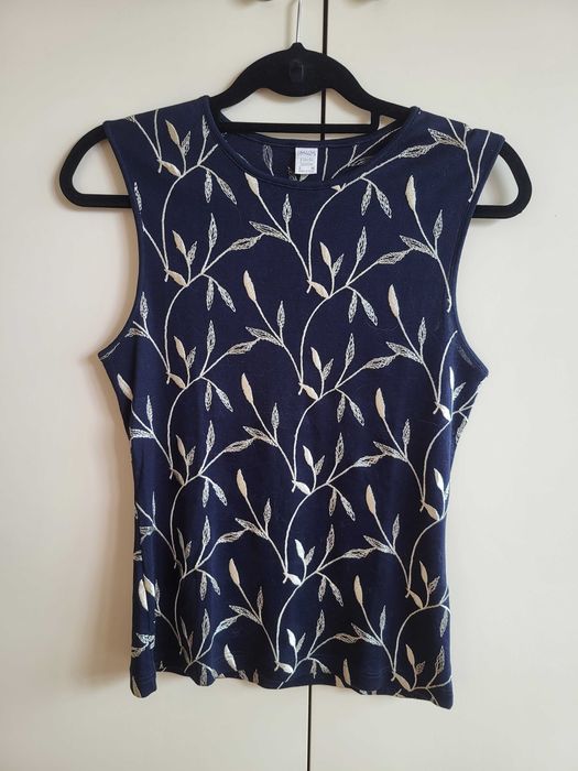Top Azul Marinho Bordado - Lisanza