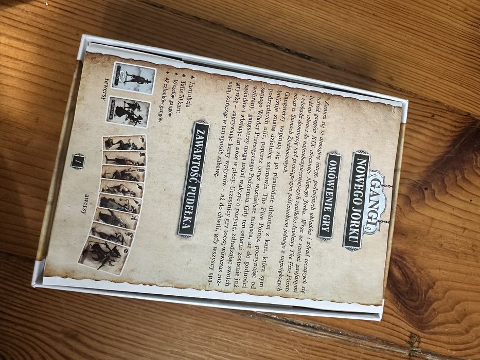 Gangi Nowego Jorku gra karciana stan idealny