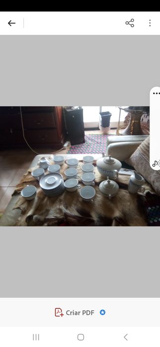 Servico de cha vintage