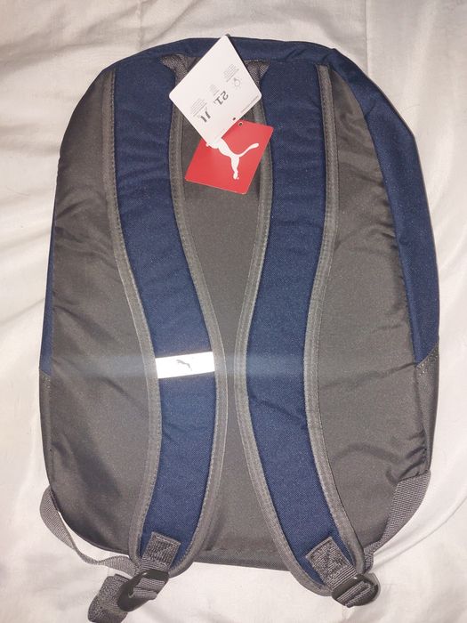 NOVA Genuína com Etiqueta – Mochila 21 litros PUMA Azul / Cinza