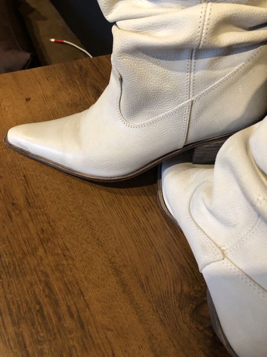 Kowbojki- skórzane- hiszpańskie r39 TANIO