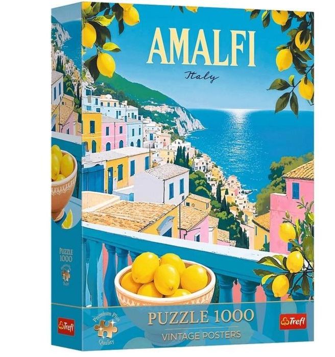 Puzzle 1000 Premium Plus Amalfi, Włochy TREFL pudełko,